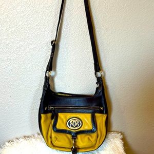Original By Sharif Yellow Mustard Genuine Leather shoulder Bag Purse